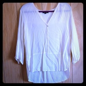 Antilia Femme Cream 3/4 sleeve Blouse